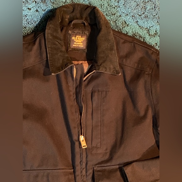 Old Navy black heavy jacket. Men’s XL jacket - Picture 3 of 14